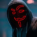 Luminous Led Neon Light Mask v For Vendetta Guy Fawkes