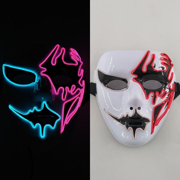 Luminous Party Mask Cosplay Japanese Anime Fox Horror Face