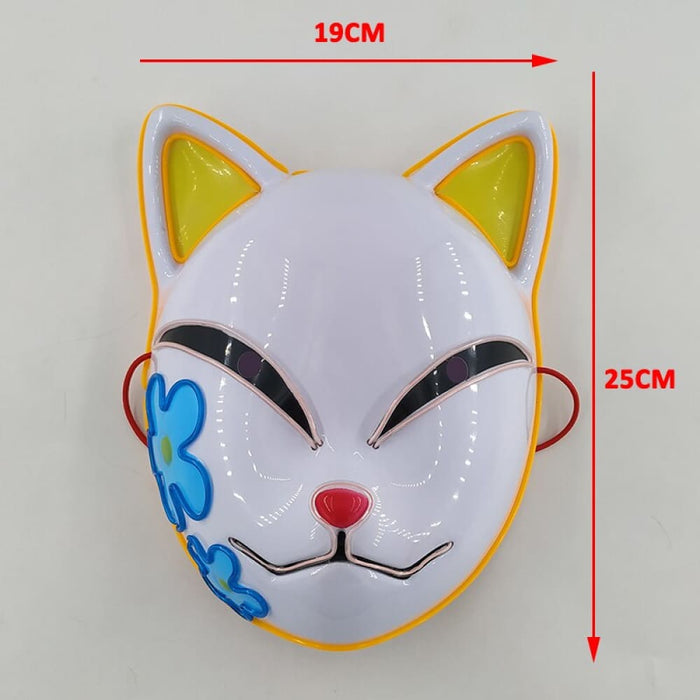 Luminous Party Mask Cosplay Japanese Anime Fox Horror Face