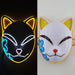 Luminous Party Mask Cosplay Japanese Anime Fox Horror Face