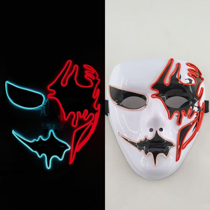 Luminous Party Mask Cosplay Japanese Anime Fox Horror Face