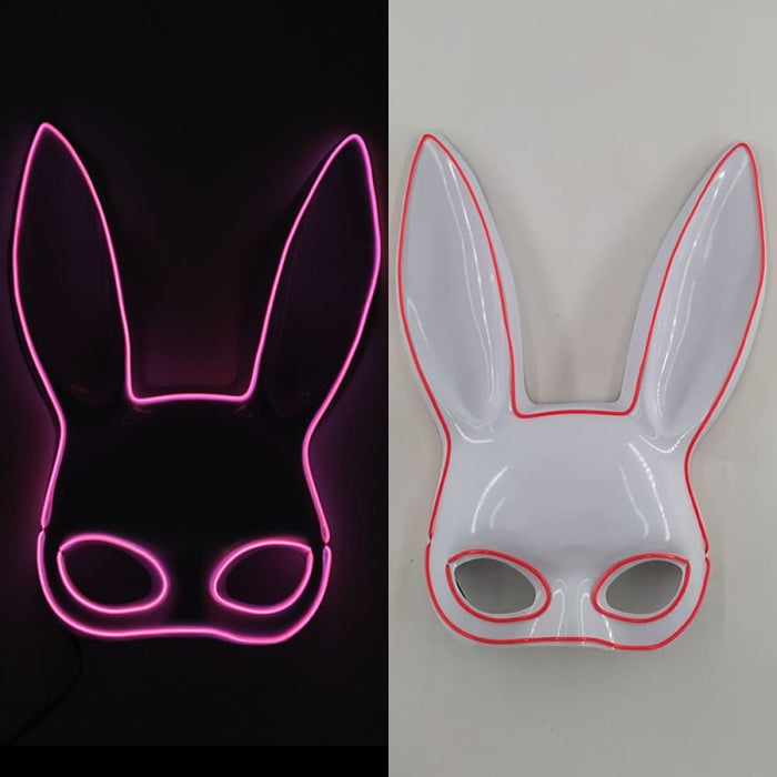 Luminous Party Mask Cosplay Japanese Anime Fox Horror Face