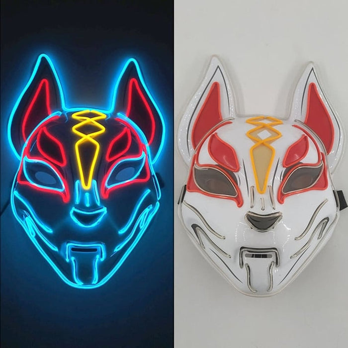 Luminous Party Mask Cosplay Japanese Anime Fox Horror Face