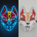 Luminous Party Mask Cosplay Japanese Anime Fox Horror Face