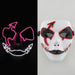 Luminous Party Mask Cosplay Japanese Anime Fox Horror Face