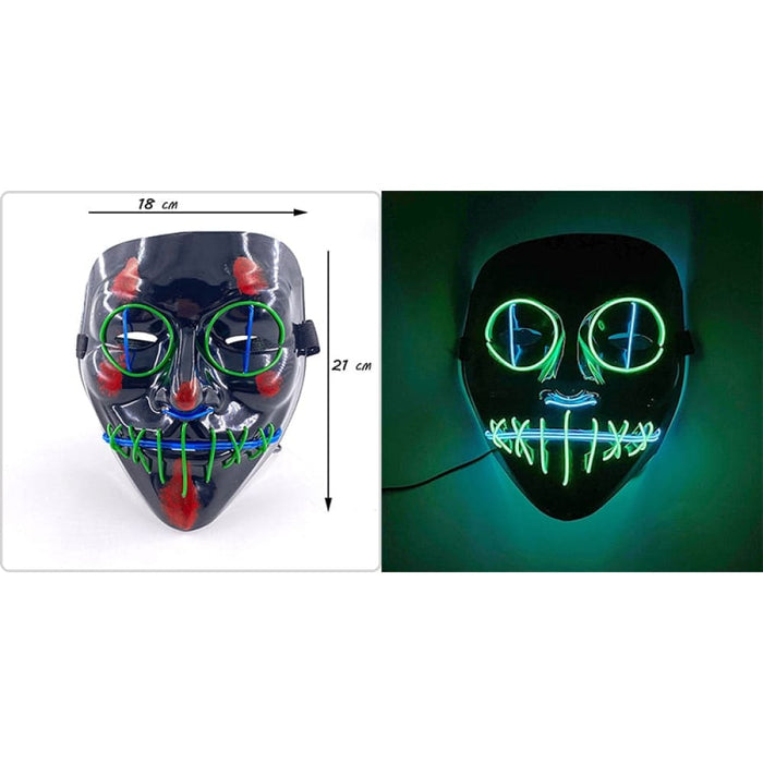 Luminous Party Mask Cosplay Japanese Anime Fox Horror Face