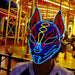 Luminous Party Mask Cosplay Japanese Anime Fox Horror Face