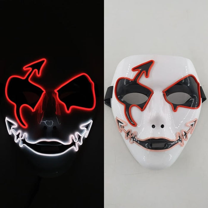 Luminous Party Mask Cosplay Japanese Anime Fox Horror Face