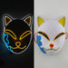 Luminous Party Mask Cosplay Japanese Anime Fox Horror Face