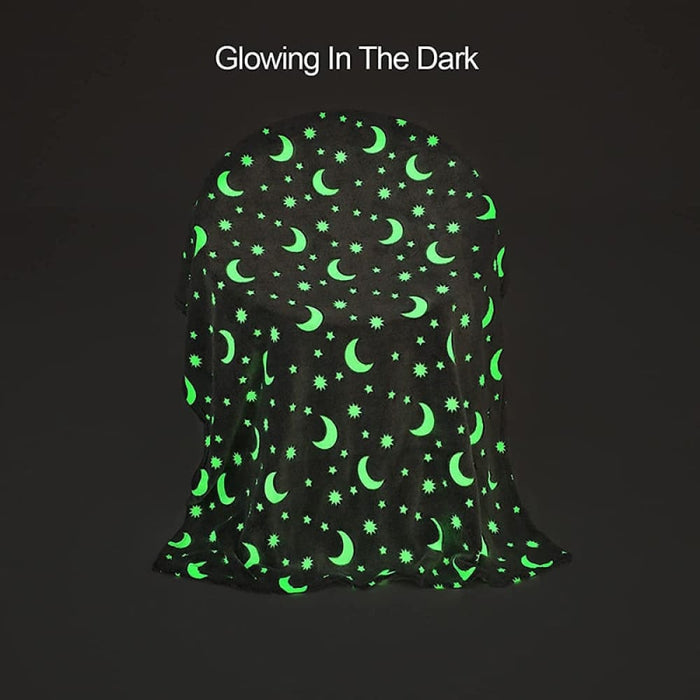 Luminous Soft Fleece Glow In The Dark Blanket With Star