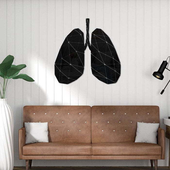 Lung Anatomy Acrylic Mirror Diy Stickers