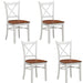 Lupin Dining Chair Set Of 4 Crossback Solid Rubber Wood