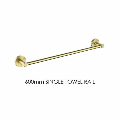 Luxurious Brushed Gold Stainless Steel 304 Towel Rack Rail