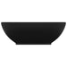 Luxury Basin Oval-shaped Matt Black 40x33 Cm Ceramic Oalkto