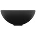 Luxury Bathroom Basin Round Matt Black 32.5x14 Cm Ceramic