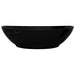 Luxury Ceramic Basin Oval-shaped Sink Black 40 x 33 Cm