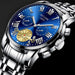 Luxury Fashion Mens Watches Luminous Waterproof Silver