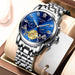 Luxury Fashion Mens Watches Luminous Waterproof Silver