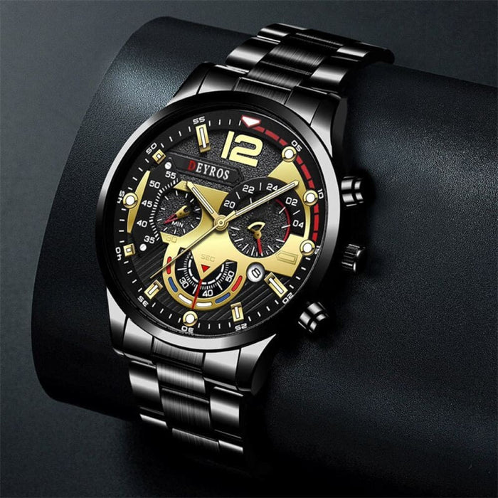 Luxury Fashion Mens Watches Stainless Steel Quartz