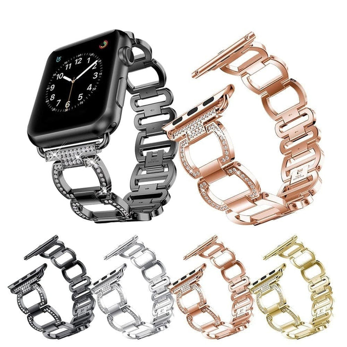 Luxury Metal Diamond Bracelet Strap For Apple Watch