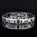 Luxury Natural Shell Tungsten Steel Bangle For Women