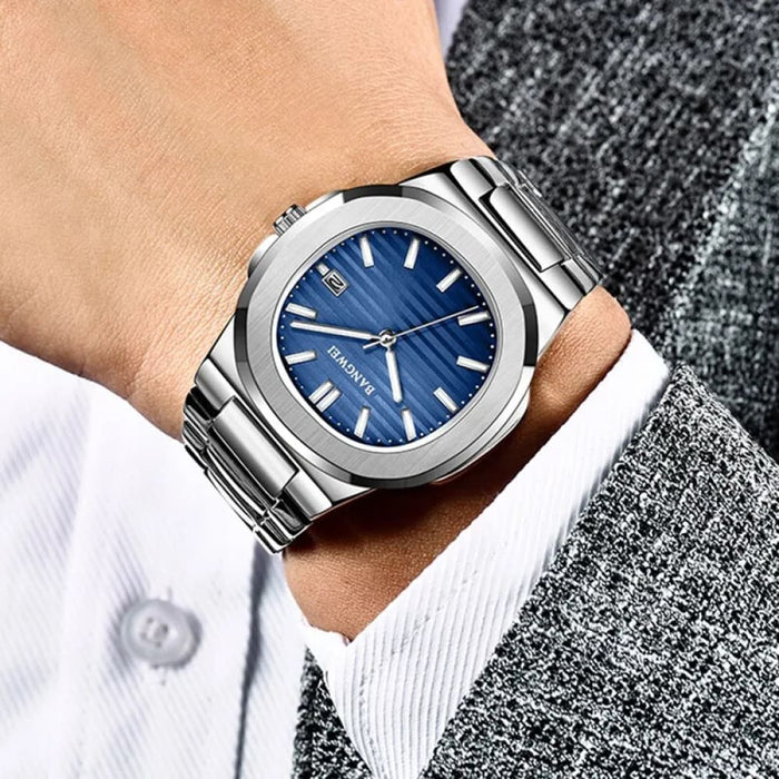 Luxury Men Quartz Wristwatches 30m Waterproof Automatic