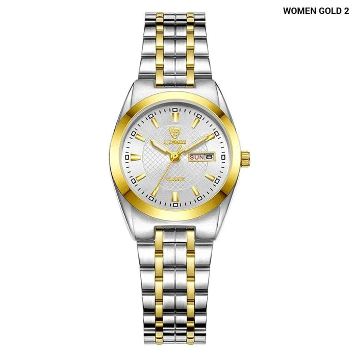 Luxury Stainless Steel Waterproof Quartz Wristwatch Women