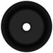 Luxury Wash Basin Round Matt Black 40x15 Cm Ceramic Oaibok