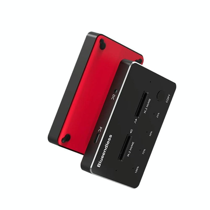 M.2 Dual Disk Mobile Ssd Box Sata/nvme Red