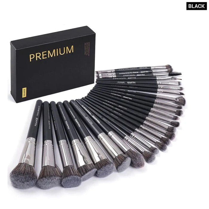 Maange 25 Piece Makeup Brush Set For Face Eyes