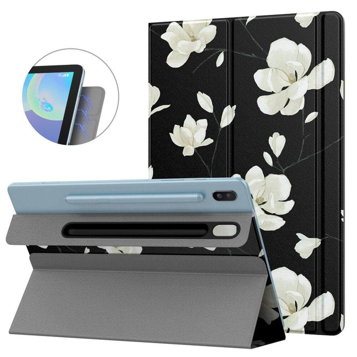 Magnetic Adsorption Smart Folio Case For Galaxy Tab S6