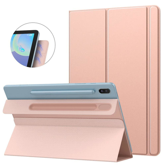 Magnetic Adsorption Smart Folio Case For Galaxy Tab S6