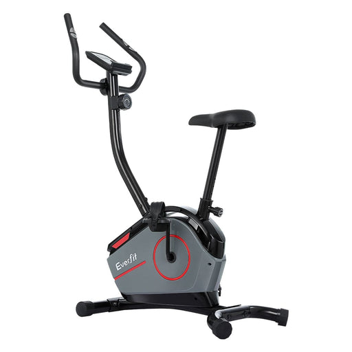 Magnetic Exercise Bike 8 Levels Upright Fitness Home Gym