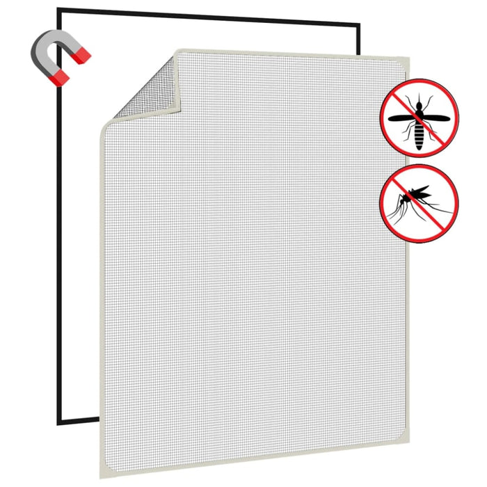 Magnetic Insect Screen For Windows White 100x120 Cm Optnpo