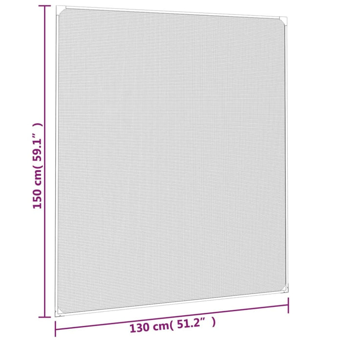 Magnetic Insect Screen For Windows White 130x150 Cm Optnpp