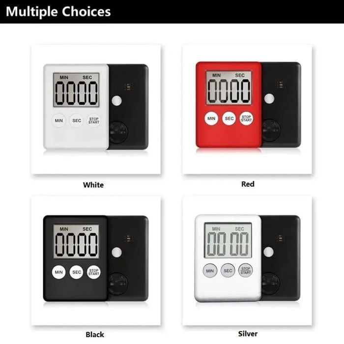 Magnetic Kitchen Timer Digital Led Display Loud Alarm Count