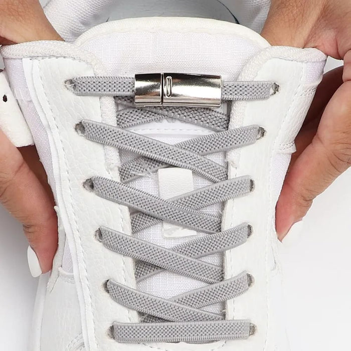 Magnetic Lock Without Ties Elastic Sneakers No Tie Shoe