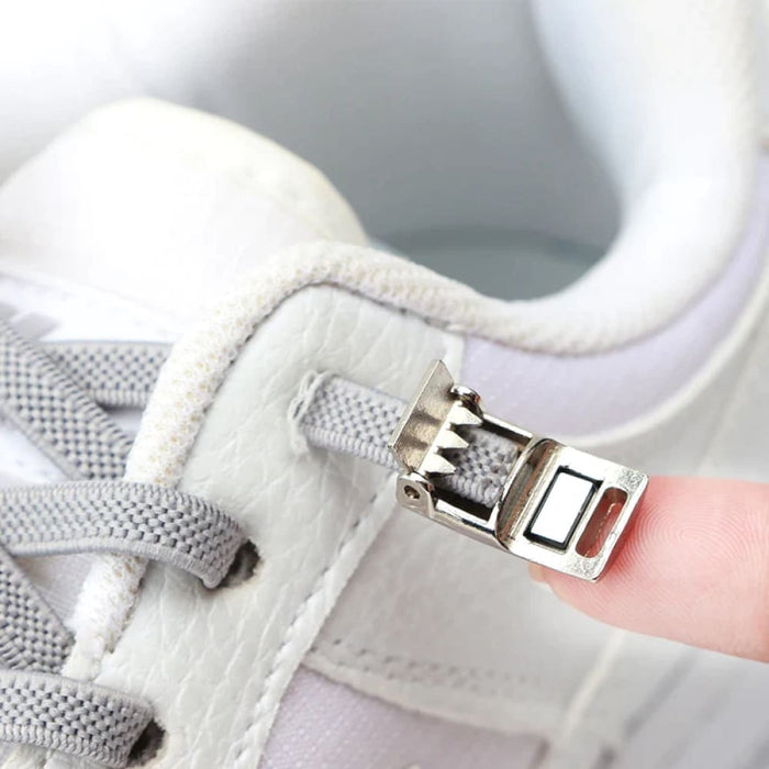 Magnetic Lock Without Ties Elastic Sneakers No Tie Shoe