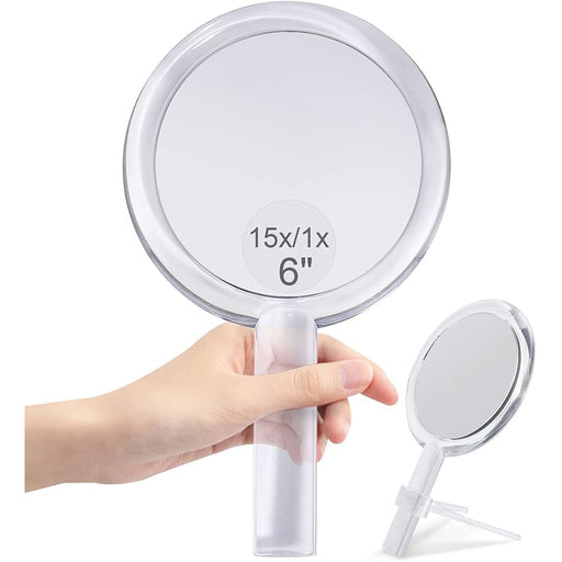 20x Magnifying Hand Mirror Two Sided Use For Makeup