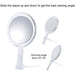 20x Magnifying Hand Mirror Two Sided Use For Makeup