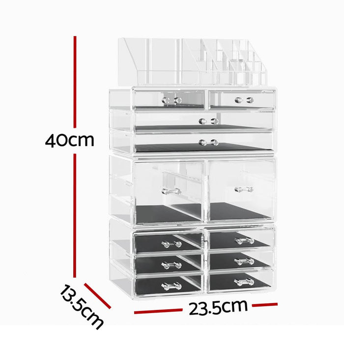 Makeup Case Acrylic Cosmetic Organizer Storage Box