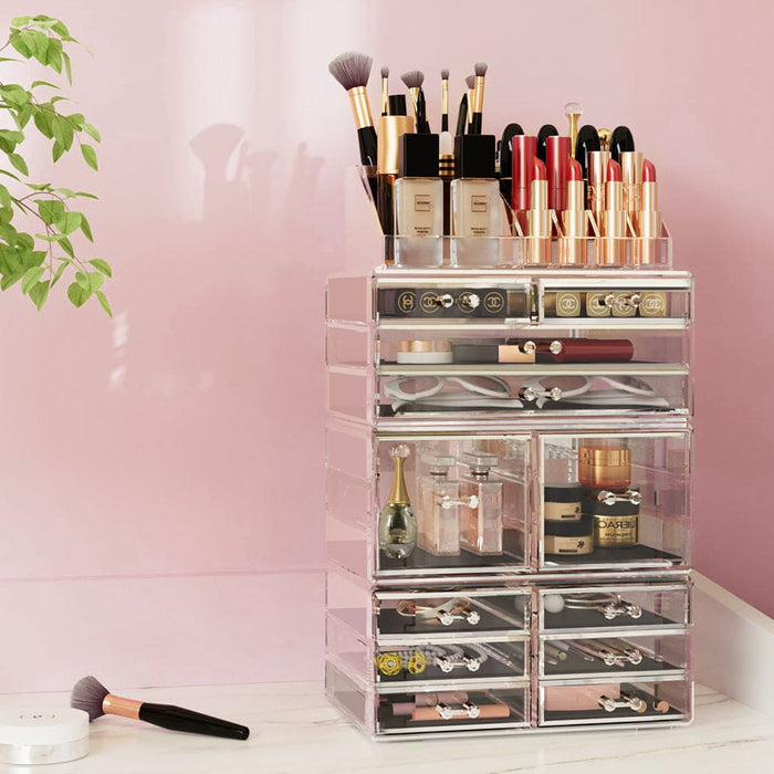 Makeup Case Acrylic Cosmetic Organizer Storage Box