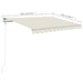 Manual Retractable Awning With Posts 3x2.5 m Cream Tblknki