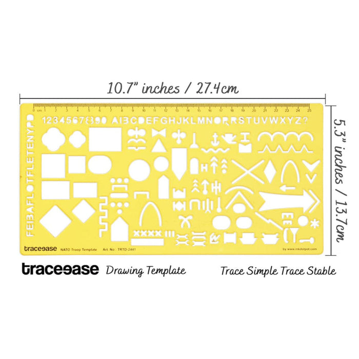 Map Drafting Nato Troop Template Drawing Stencil