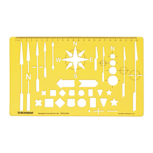 Map Drafting Navigation Arrows Template Drawing Stencil