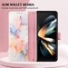 Marble Flip Leather Phone Case Pt003 For Samsung Galaxy z