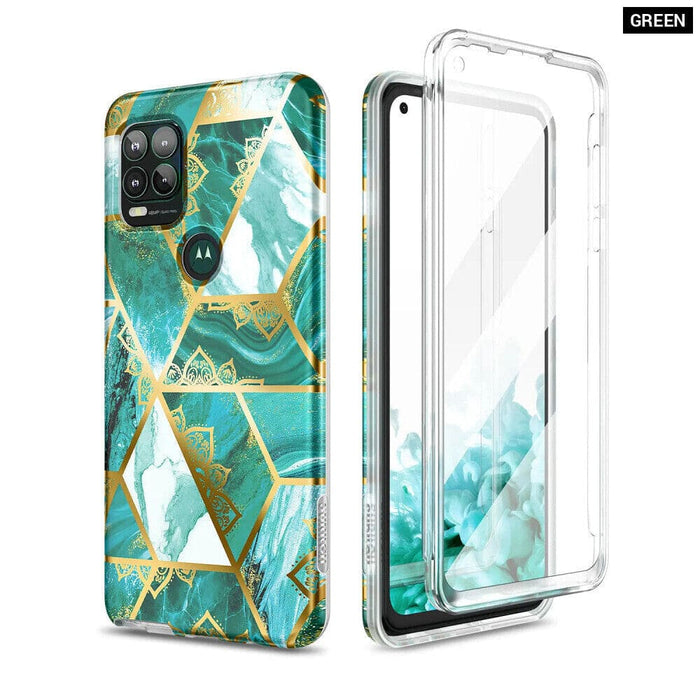 Marble Shockproof Bumper For Moto g Stylus 5g Full Body