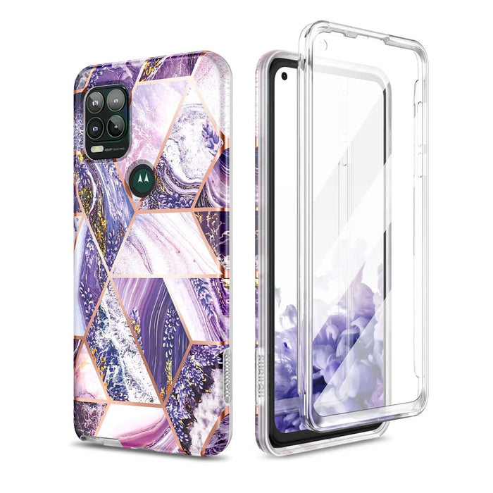 Marble Shockproof Bumper For Moto g Stylus 5g Full Body