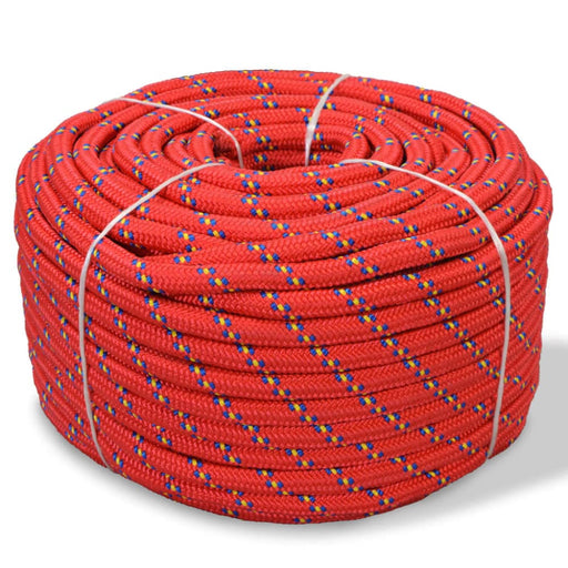 Marine Rope Polypropylene 10 Mm 50 m Red