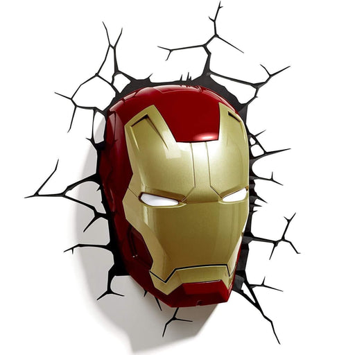 Nz Local Stock- Marvel Avengers Iron Man Mask 3d Deco Light